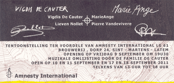 invitation exposition Amnesty International